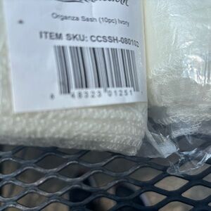 Ivory Organza Sash Set